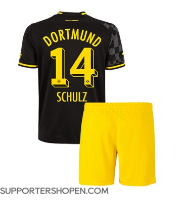 Borussia Dortmund Nico Schulz #14 Bortatröja Barn 2022-23 Kortärmad (+ korta byxor)